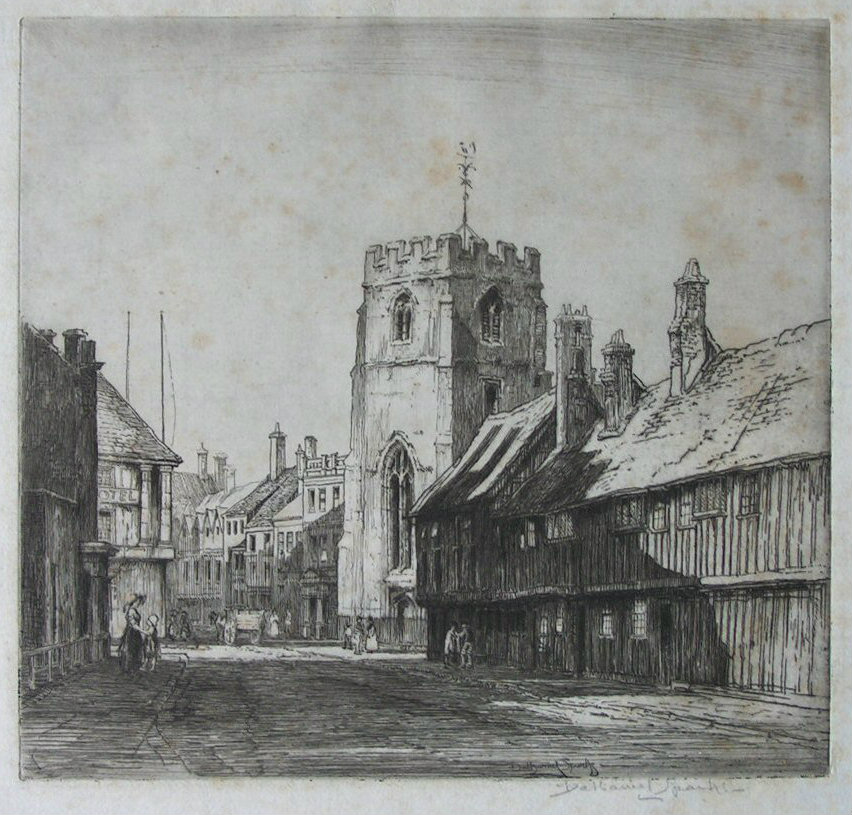 Etching - Guild Chapel, Startford-upon-Avon - Sparks